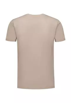 Футболка с принтом REGULAR FIT CREWNECK SS Ballin, серо-коричневый