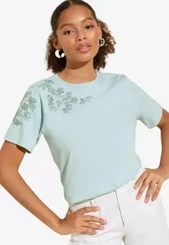 Футболка с принтом REGULAR FIT Friends Like These, синий