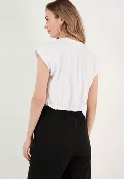 Футболка с принтом REGULAR FIT LELA, белый