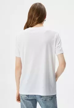 Футболка с принтом REGULAR FIT MIX CREW NECK SHORT SLEEVE Koton, белый