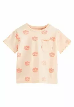 Футболка с принтом REGULAR FIT Next, цвет fluro pink flower
