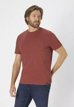 Футболка с принтом REGULAR FIT Paddock's, коричневый