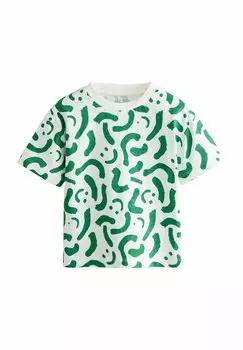 Футболка с принтом REGULAR FIT - SHORT SLEEVE Next, белый