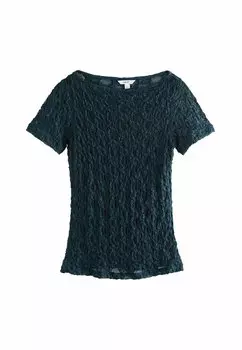 Футболка с принтом REGULAR FIT SHORT SLEEVE Next, синий