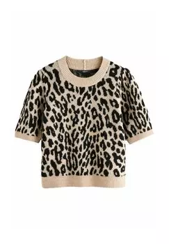 Футболка с принтом REGULAR FIT SOFT TOUCH Next, черный