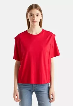 Футболка с принтом REGULAR FIT United Colors of Benetton, красный