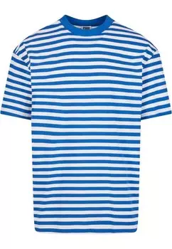 Футболка с принтом Regular Stripe Urban Classics, белая королевская