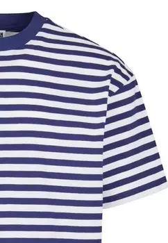 Футболка с принтом REGULAR STRIPE Urban Classics, синий