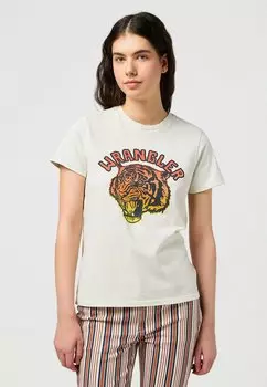 Футболка с принтом REGULAR Wrangler, белый