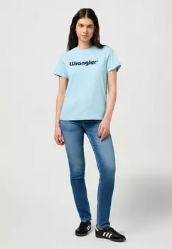 Футболка с принтом REGULAR Wrangler, цвет Dream Blue