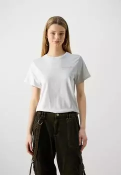 Футболка с принтом Regular Wrangler, винтажная белая