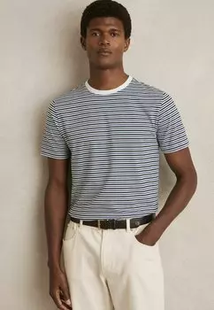 Футболка с принтом Reiss, синий