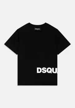 Футболка с принтом RELAX Dsquared2, цвет black