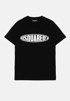 Футболка с принтом RELAX Dsquared2, цвет black