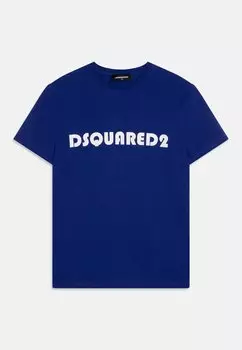 Футболка с принтом RELAX Dsquared2, цвет blue