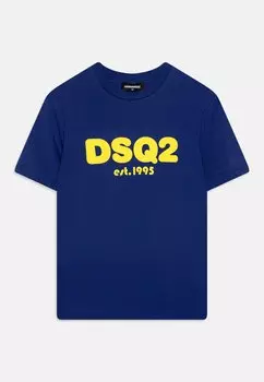 Футболка с принтом RELAX Dsquared2, цвет blue