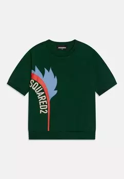 Футболка с принтом RELAX Dsquared2, цвет green