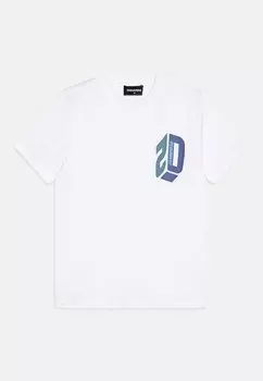 Футболка с принтом RELAX Dsquared2, цвет white