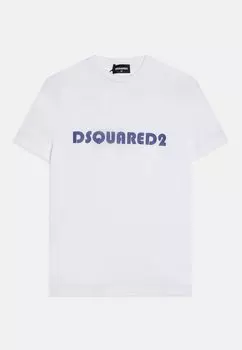 Футболка с принтом RELAX Dsquared2, цвет white