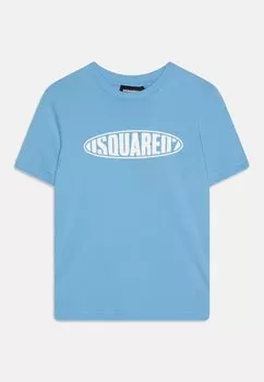 Футболка с принтом RELAX Dsquared2, синий
