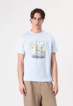 Футболка с принтом RELAXED ARCH SAILING TEE UNISEX Tommy Jeans, светло-голубой
