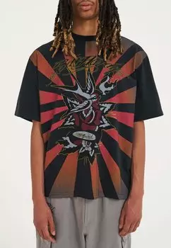 Футболка с принтом RELAXED Ed Hardy, черный