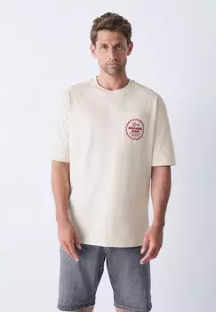 Футболка с принтом RELAXED FIT GRAPHIC Next, бежевый