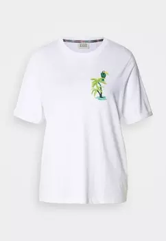 Футболка с принтом RELAXED FIT GRAPHIC Scotch & Soda, белый