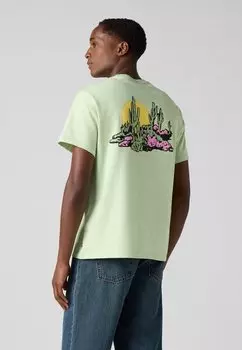 Футболка с принтом RELAXED FIT TEE Levi's, светло-зеленый