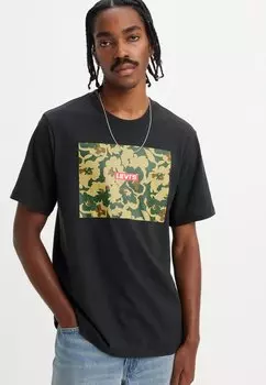 Футболка с принтом RELAXED FIT TEE Levi's, цвет babytab camo floral caviar