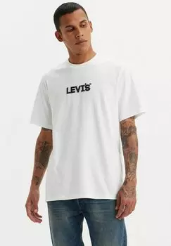 Футболка с принтом Relaxed Fit Tee Levi's, белый