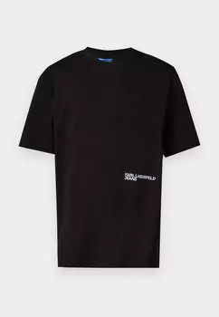 Футболка с принтом RELAXED KARL TEE Karl Lagerfeld Jeans, черный