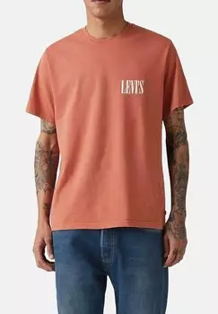 Футболка с принтом RELAXED Levi's, фуксия