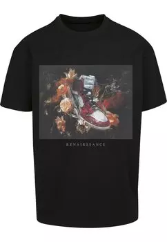 Футболка с принтом RENAIRSSANCE PAINTING OVERSIZE TEE Upscale by Mister Tee, цвет black