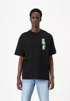 Футболка с принтом Replay, черный