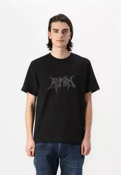 Футболка с принтом Replay, черный