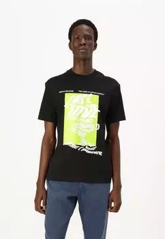 Футболка с принтом Replay, черный