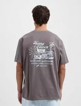 Футболка с принтом RESORT HANG ELEVEN, антрацит
