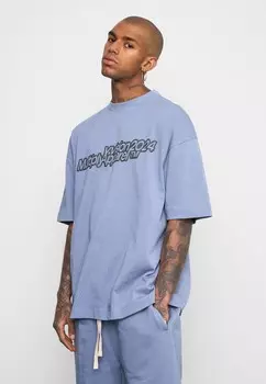 Футболка с принтом RESPECT Multiply Apparel, синий