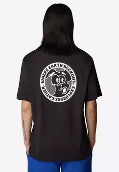 Футболка с принтом RETRO EARTH RELAXED The North Face, черный