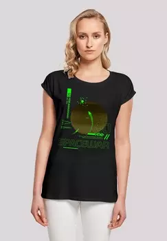 Футболка с принтом RETRO GAMING SPACEWAR F4NT4STIC, черный