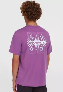 Футболка с принтом RETRO GRAPHIC UNISEX O'Neill, фиолетовый