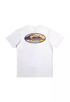 Футболка с принтом RETRO LINK SS Quiksilver, белый
