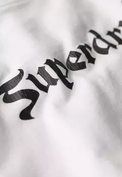 Футболка с принтом RETRO ROCK GRAPHIC Superdry, белый