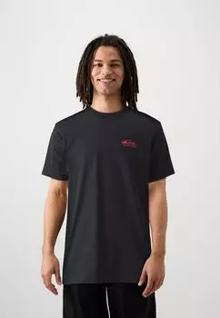 Футболка с принтом Retro Rocker Unisex Quiksilver, черная