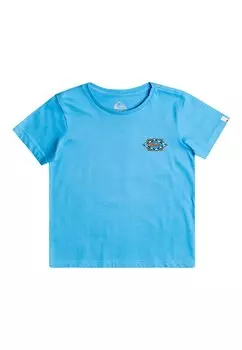 Футболка с принтом RETRO WAVE Quiksilver, цвет blue