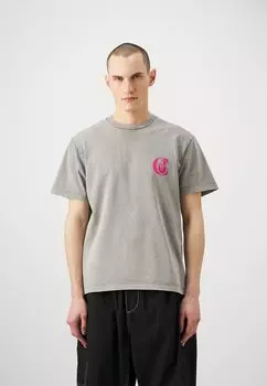 Футболка с принтом REVERSIBLE PANTHER WASH Just Cavalli, серый