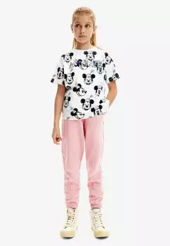 Футболка с принтом REVERSIBLE SEQUINNED MINNIE MOUSE Desigual, цвет white