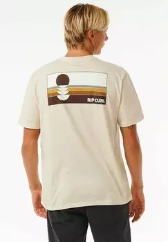 Футболка с принтом REVIVIAL PEAKING Rip Curl, белый