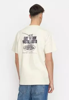 Футболка с принтом REVOLUTION, бежевый